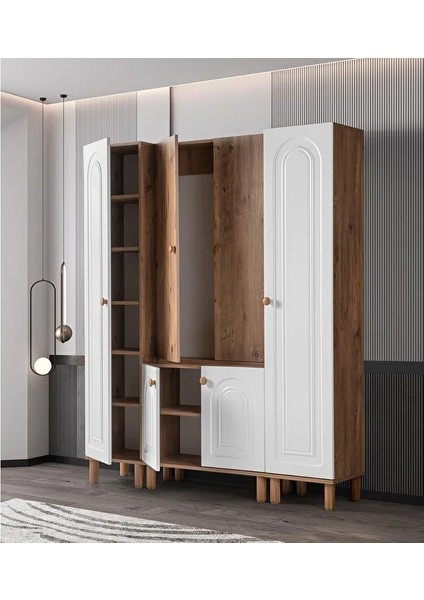 Zakkum 4 Kapaklı Bohem Ayaklı Tasarım Portmanto ve Ayakkabılık fiyatları