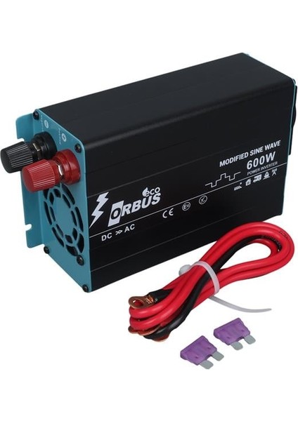Orbus ORB600M Dc 12V - 220V Ac 600W/1200W Modified Sinus Sine Wave Inverter fiyatları