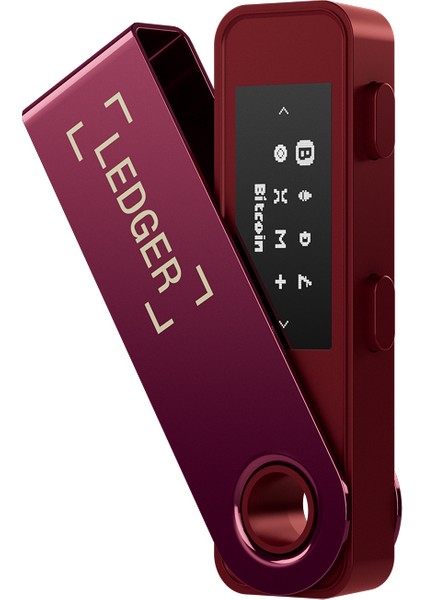 Nano S Plus Demir Fuşya Kripto Donanım Cüzdanı