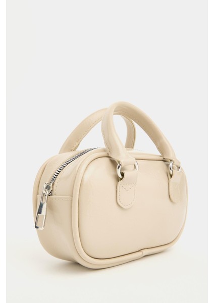 Krem Kadın Mini Çapraz Askılı Retro Çanta indirimleri