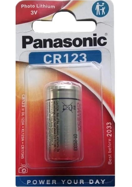 Panasonic CR123AL/1B 3 Volt Lityum CR123 Tekli Fotoğraf Makinesi Pili fiyatları