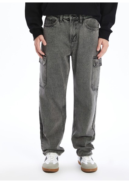 Yeni Sezon Baggy Fit Erkek Kargo Jean Pantolon fiyatları
