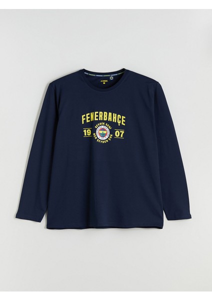 Yeni Sezon Standart Kalıp Fenerbahçe Baskılı Erkek Pijama Takımı fiyatları