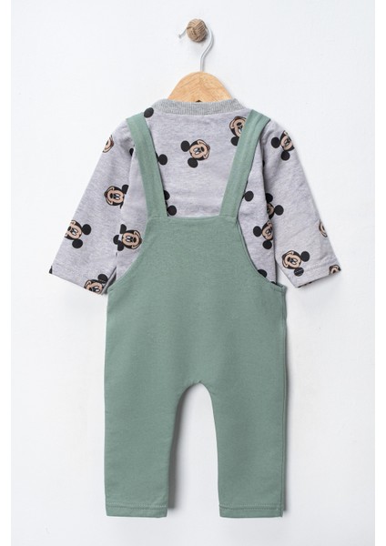 Mickey Mouse Baskılı Içi Badili Salopet Bebek Tulumu indirimleri