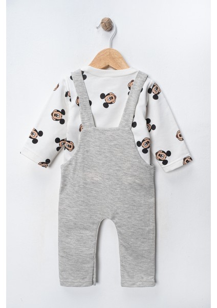 Mickey Mouse Baskılı Içi Badili Salopet Bebek Tulumu indirimleri