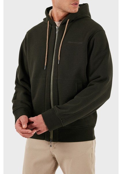 Pamuklu Regular Fit Kapüşonlu Fermuarlı Sweat Erkek Sweat XM001026 AF16279 U8122 fırsatları