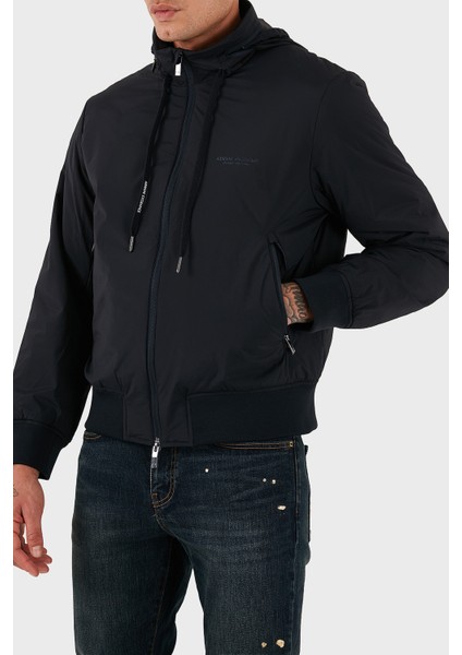 Regular Fit Dik Yaka Gizli Kapüşonlu Mont Erkek Mont XM001583 AF19196 UB101