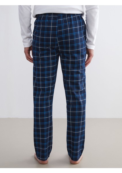 Yeni Sezon Standart Kalıp Ekose Erkek Pijama Alt fırsatları