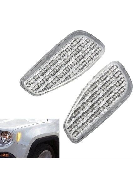 68256049AA 68256050AA Ön Yan Dönüş Sinyal LED LED LED Işıklar Çamurluk Işıkları Jeep Liberty Renegade Için Otomotiv 14-21 (Yurt Dışından) modelleri