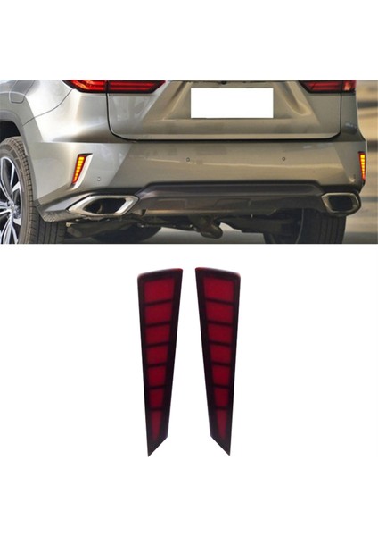 Araba LED Arka Tampon Fog Lambası Park Parkı Uyarı Işık Reflektör Lexus RX200T RX300 RX450H 2016-2020 (Yurt Dışından) modelleri