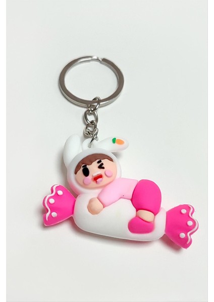 Ds-Derin Çocuk Silikon Anahtarlık-Pembe fiyatları