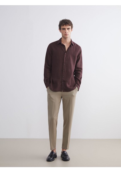 Yeni Sezon Yandan Cepli Beli Lastikli Erkek Pantolon