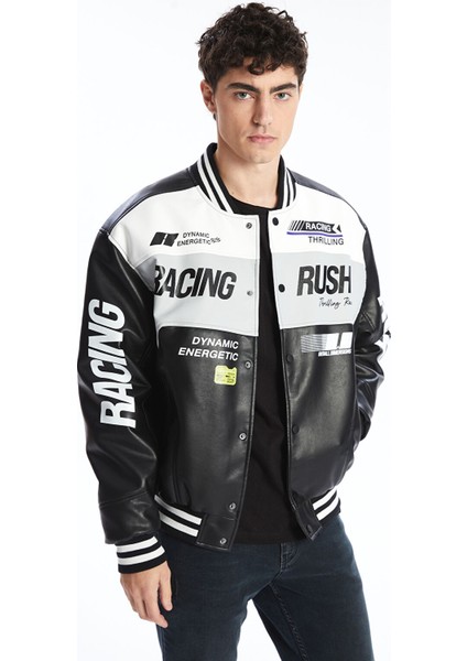 Yeni Sezon Rahat Kalıp Kolej Yaka Logolu Erkek Ceket fiyatları