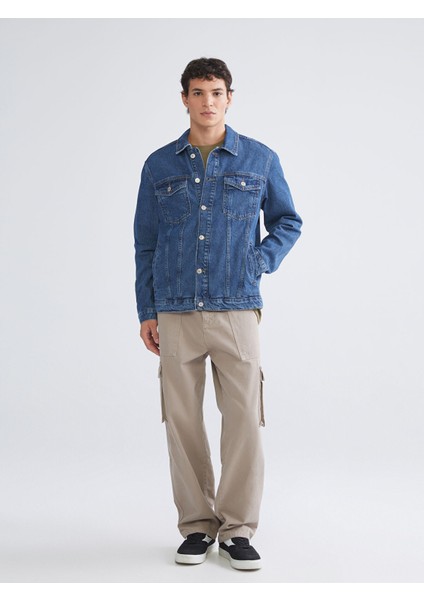 Yeni Sezon Standart Kalıp Erkek Jean Ceket fiyatları