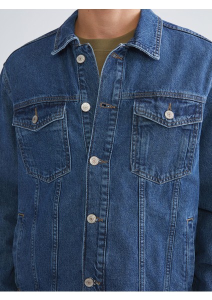 Yeni Sezon Standart Kalıp Erkek Jean Ceket modelleri