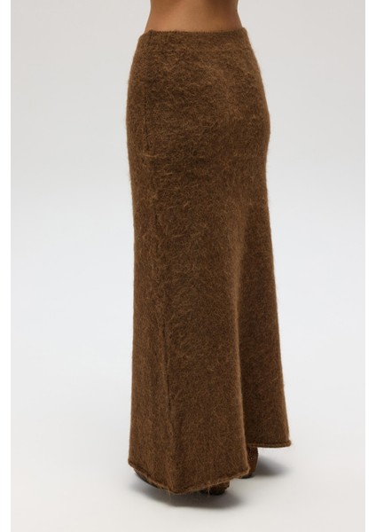 Nivra Açık Kahve Uzun Triko Etek fırsatları