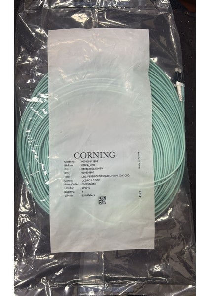 Cornıng Fiber Optik Patch Cord Kablo M.m Om3 Lc-Lc Dx 65MT