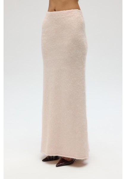 Nivra Pembe Uzun Triko Etek modelleri