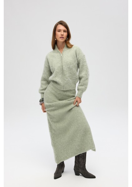 Nivra Yeşil Uzun Triko Etek fiyatları