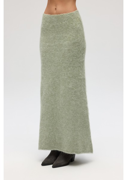 Nivra Yeşil Uzun Triko Etek fırsatları