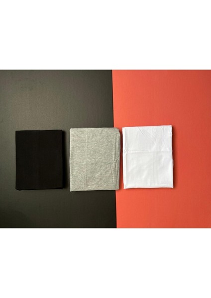 Erkek Atlet %100 Pamuk 3 Renk Beyaz,siyah,gri