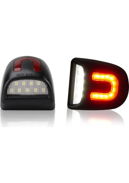 2pcs Kırmızı U Tüp LED Plaka Lambaları Gmc-Sierra Için Silverado Için Chevy Için (Yurt Dışından)