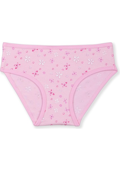 Kız Çocuk Pamuklu Renkli Baskılı Bikini Külot 3'lü Paket 5352 Renkli fırsatları