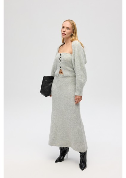 Vintera Gri Üçlü Triko Takım modelleri