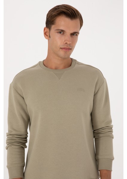 Erkek Açık Haki Sweatshirt 50313757-VR183 fiyatları