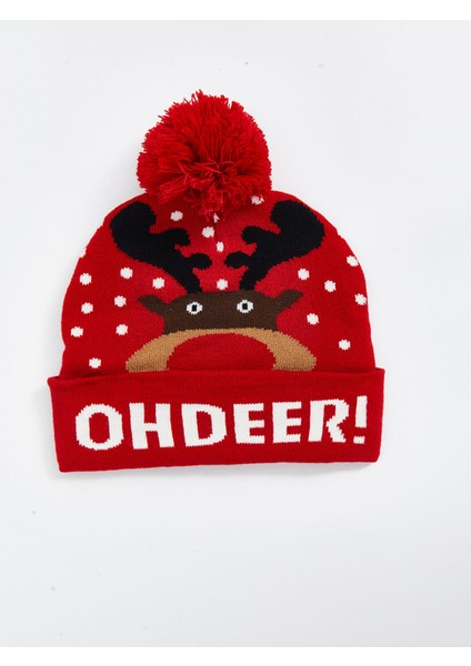 Yeni Sezon Geyik Nakışlı Erkek Bere