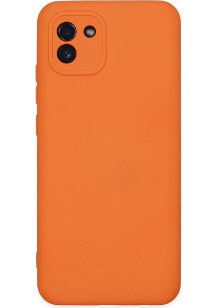 Bfs Samsung Galaxy A03 Kılıf Nano Içi Kadife Silikon - Turuncu