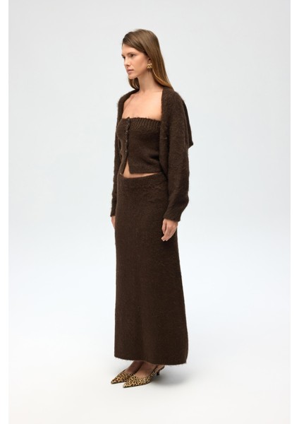 Vintera Kahve Üçlü Triko Takım modelleri