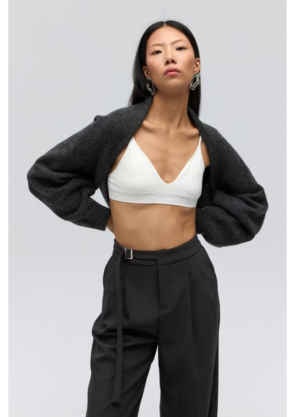 Ardor Uzun Kollu Antrasit Triko Bolero fiyatları