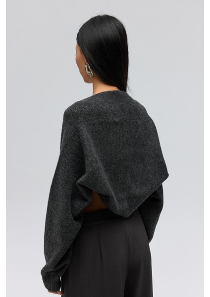 Ardor Uzun Kollu Antrasit Triko Bolero fırsatları