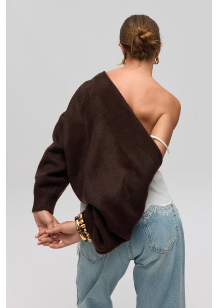 Ardor Uzun Kollu Kahve Triko Bolero modelleri