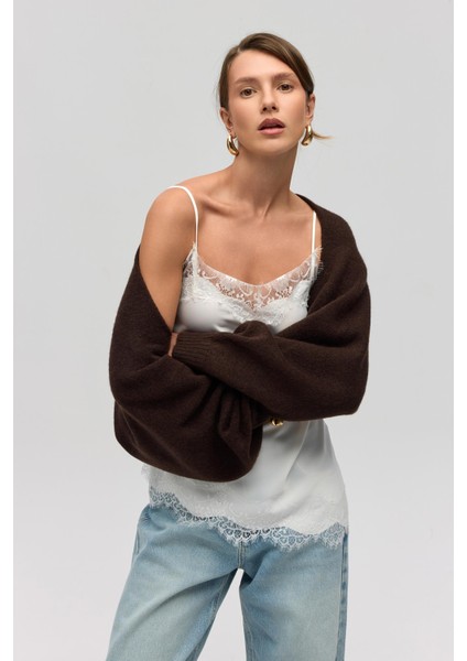 Ardor Uzun Kollu Kahve Triko Bolero fırsatları