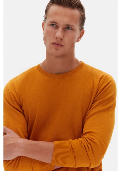 Ds Damat Regular Fit Sarı Düz Kazak fiyatları