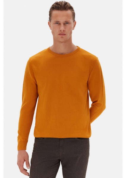 Ds Damat Regular Fit Sarı Düz Kazak fırsatları