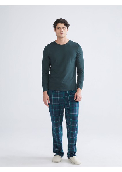 Yeni Sezon Bisiklet Yaka Uzun Kollu Erkek Pijama Üst fiyatları