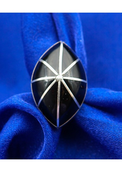 925 Ayar Kadın Gümüş Oltu Taşı Yüzük SY00052 modelleri