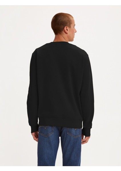 Erkek Bisiklet Yaka Siyah Sweatshirt 34257-0008 fiyatları