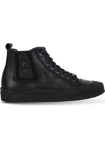 Siyah Safari/flotter Deri Erkek Düz Bot 34MB25804 34MB25804