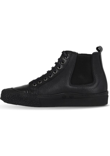 Siyah Safari/flotter Deri Erkek Düz Bot 34MB25804 34MB25804 modelleri