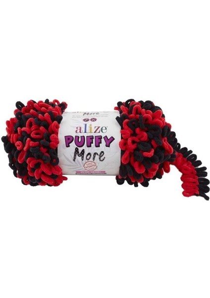 Puffy More El Örgü Ipliği Tekli Paket - 6273 Kırmızı - 150 Gr. 11.5 M Parmak Örgü Ipi