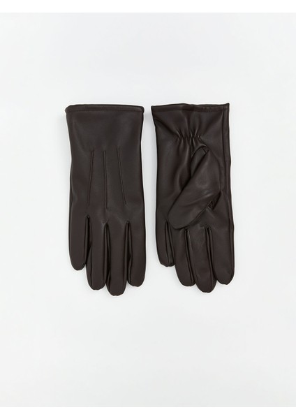 Yeni Sezon Deri Görünümlü Erkek Eldiven