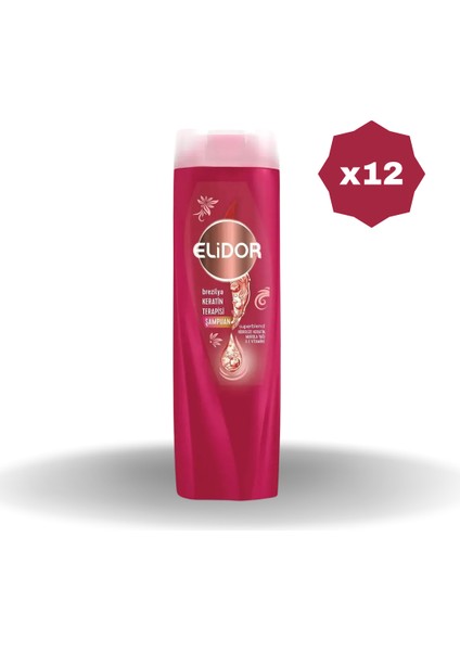 Şampuan Brezilya Keratin Terapisi 400 ml - (12 Adet)