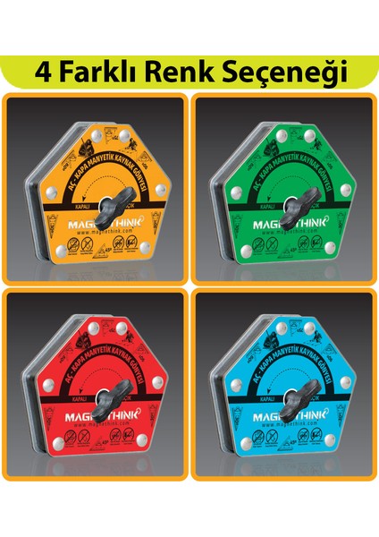 Aç Kapa Özellikli 6 Açılı Kolay Temizlenebilen Güçlü Mıknatıslı Kaynak Tutucu Manyetik Kaynak Gönyesi - Mavi Renk - 1 Adet fırsatları