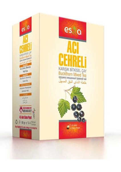 Acı Çehreli Çay 45 Li.