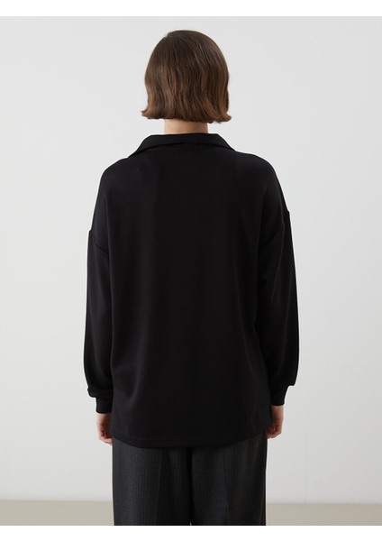 Yeni Sezon Dik Yaka Oversize Kadın Sweatshirt fırsatları