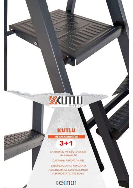 Kutlu Dayanıklı Metal Basamaklı Merdiven fırsatları